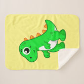 Schattigee afbeelding van Tyrannosaurus rex. Sherpa Deken (Voorkant (horizontaal))