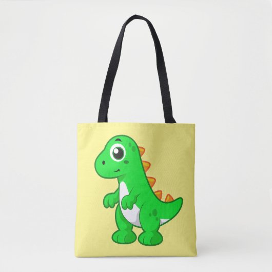 Schattigee afbeelding van Tyrannosaurus rex. Tote Bag (Voorkant)