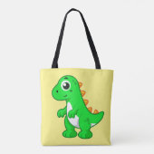 Schattigee afbeelding van Tyrannosaurus rex. Tote Bag (Achterkant)
