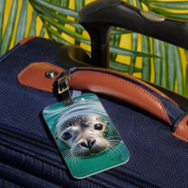 Schattigee afdichting plakken hoofd uit water bagagelabel