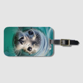 Schattigee afdichting plakken hoofd uit water bagagelabel (Voorkant (horizontaal))