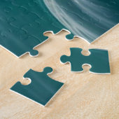 Schattigee afdichting plakken hoofd uit water legpuzzel (Zijkant)