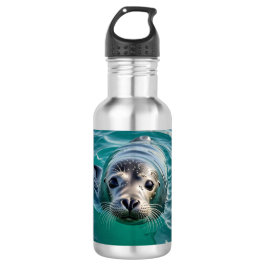 Schattigee afdichting plakken hoofd uit water waterfles 