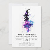 Schattigee afdrukbare magische verjaardag kaart (Voorkant)