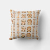 Schattigee Afrikaanse wilde dieren Kussen (Achterkant)