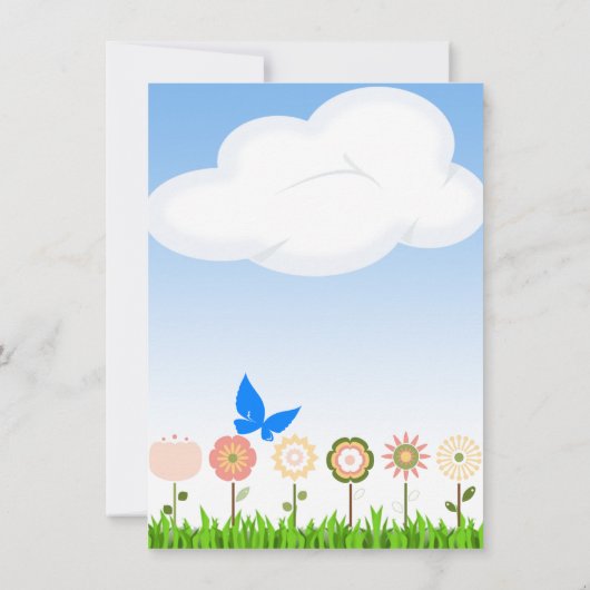 Schattigee Afro-Amerikaanse Baby Boy Shower Uitnod Save The Date (Achterkant)