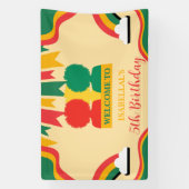 Schattigee Afro-Amerikaanse meisjes Verjaardagsfee Spandoek (Verticaal)