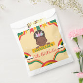 Schattigee afro eenhoorn Afro-Amerikaanse meisjes  Bedankzakje (Gezegeld)