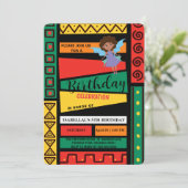 Schattigee afro engel Afro-Amerikaanse meisjes Ver Kaart (Staand voorkant)