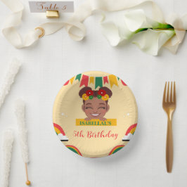 Schattigee afro regenboog Afro-Amerikaanse meisjes Papieren Kommen