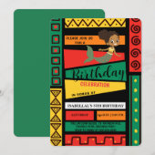 Schattigee afro zeemeermin Afro-Amerikaanse meisje Kaart (Voorkant / Achterkant)