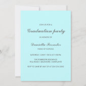 Schattigee Afstuderen kalligrafie Drie foto's Blau Kaart (Achterkant)