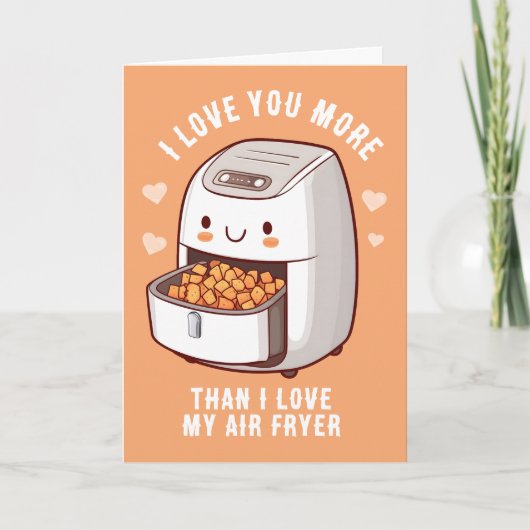 Schattigee Air Fryer Valentijnsdag Kaart (Voorkant)