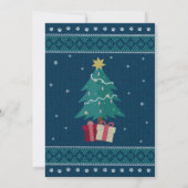 Schattigee Airedale Terrier lelijke trui kerstfees Kaart (Achterkant)