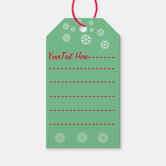 Schattigee akita in santa hoed slapende kersthond cadeaulabel (Voorkant)