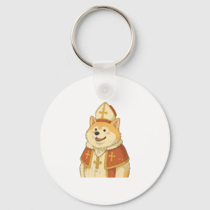 Schattigee Akita Pope - Funny Dog Design Sleutelhanger