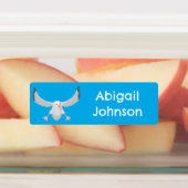 Schattigee albatros vogelvlucht cartoon gepersonal labels (Aangebracht)