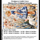 Schattigee Alice Geïnspireerd Mozaïek Portret EC1L Tissuepapier