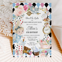 Schattigee Alice in Wonderland Verjaardagsthee Par