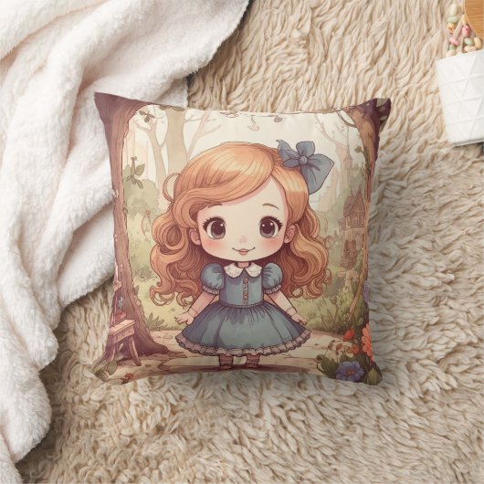Schattigee Alice in Wonderland Whimsical Woodland  Kussen (Deken)