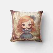 Schattigee Alice in Wonderland Whimsical Woodland  Kussen (Voorkant)