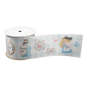 Schattigee Alice in Wonderland White Rabbit Satijnen Lint