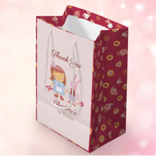 Schattigee Alice Konijn Roze Verjaardag Dank u wel Medium Cadeauzakje