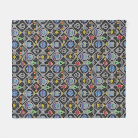 Schattigee alien fleece deken (Voorkant (Horizontaal))