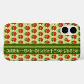 Schattigee Alien in Santa Hat Motif Jouw tekst in Case-Mate iPhone Case (Achterkant (horizontaal))