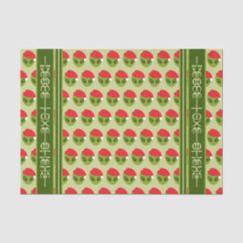 Schattigee Alien in Santa Hat Motif Jouw tekst in  Tissuepapier