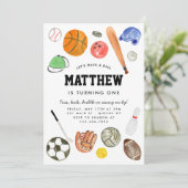 Schattigee All Star Sports Balls Team Kind Boy Ver Kaart (Staand voorkant)