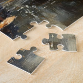 Schattigee alligator in het schilderij Florida Eve Legpuzzel (Zijkant)