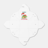 Schattigee alligator krokodil Kerstmis Safari Sant Bedankdoosjes (Uitgevouwen)