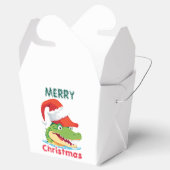 Schattigee alligator krokodil Kerstmis Safari Sant Bedankdoosjes (Geopend)