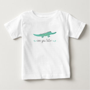 Schattigee alligator. Zie je later belettering