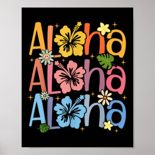 Schattigee Aloha Hawaiiaanse zomervakantie Shaka H Poster