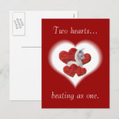 Schattigee Alpaca Baby Valentijnsdag Briefkaarten (Voorkant / Achterkant)