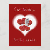 Schattigee Alpaca Baby Valentijnsdag Briefkaarten (Voorkant)