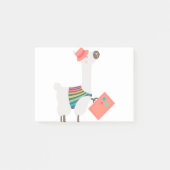 Schattigee alpaca en koffer post-it® notes (Voorkant)