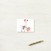 Schattigee alpaca en koffer post-it® notes (Op bureau)