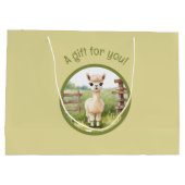 Schattigee Alpaca geschenktas Groot Cadeauzakje (Achterkant)
