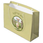 Schattigee Alpaca geschenktas Groot Cadeauzakje (Achterkant Gekanteld)