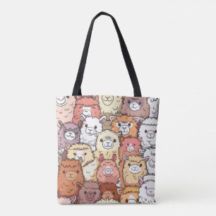 Schattigee Alpaca & Llama Canvas tas – Schattig Ka