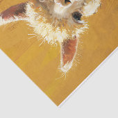 Schattigee Alpaca schilderij Decoupage Tissuepapier (Detail)