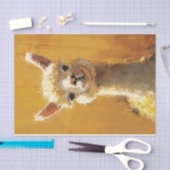 Schattigee Alpaca schilderij Decoupage Tissuepapier (Craft)