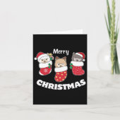 Schattigee alpaca's in kerstkousen voor Kerstmis Kaart (Voorkant)