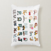 Schattigee Alphabet ABC Trucks, Transportvoertuige Accent Kussen (Voorkant(Verticaal))