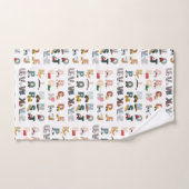 Schattigee Alphabet ABC Trucks, Transportvoertuige Bad Handdoek (Handdoek)