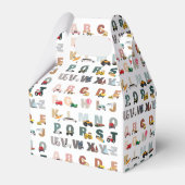 Schattigee Alphabet ABC Trucks, Transportvoertuige Bedankdoosjes (Achterkant)