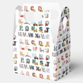 Schattigee Alphabet ABC Trucks, Transportvoertuige Bedankdoosjes (Geopend)